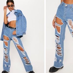 Pretty Little Thing Distressed Jeans
